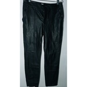 WE THE FREE Black Faux Leather Pants Women's Size 26